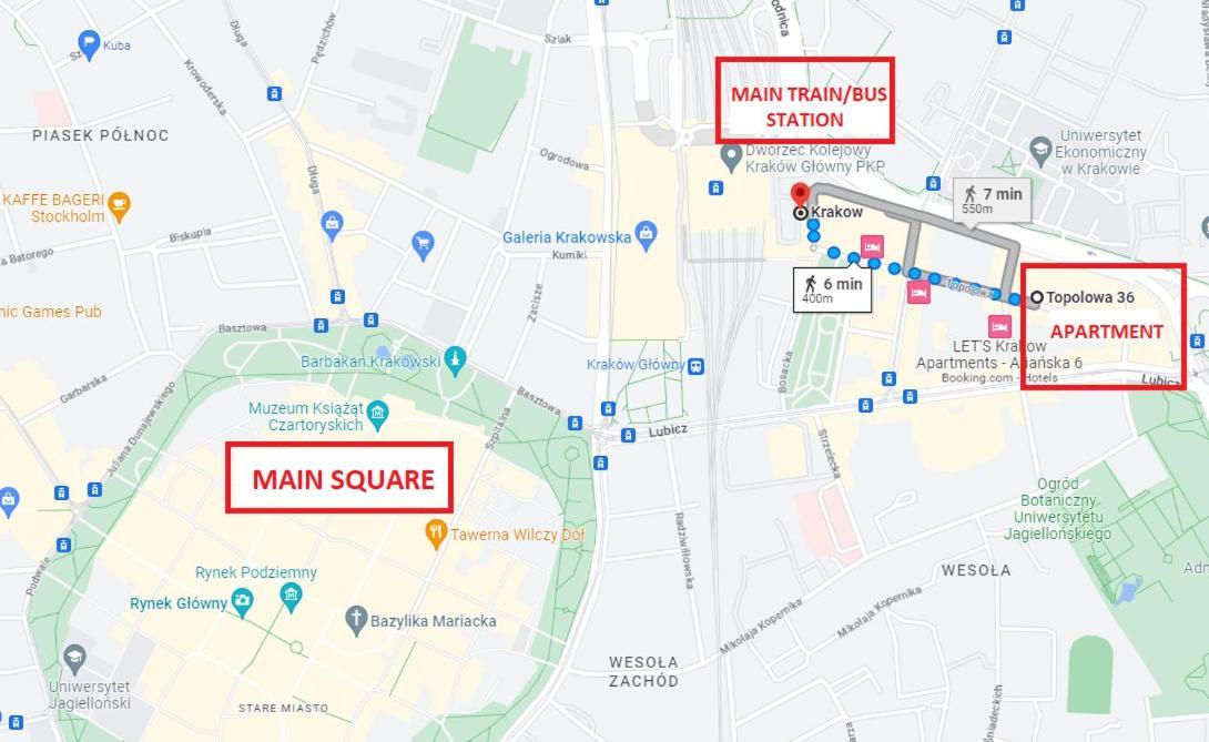 Top Location Apartments Topolowa Street 克拉科夫 外观 照片